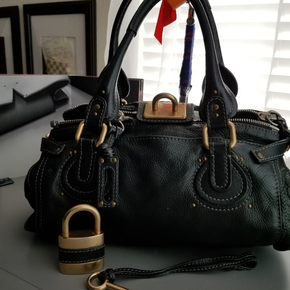 CHLOE Beautiful  Black heavy Leather purse - Picture 12 of 16